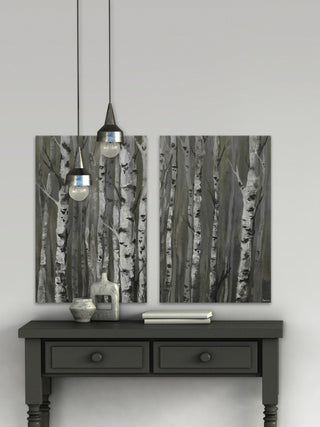 Twigs and Trunks Forest Diptych, 80"x60"