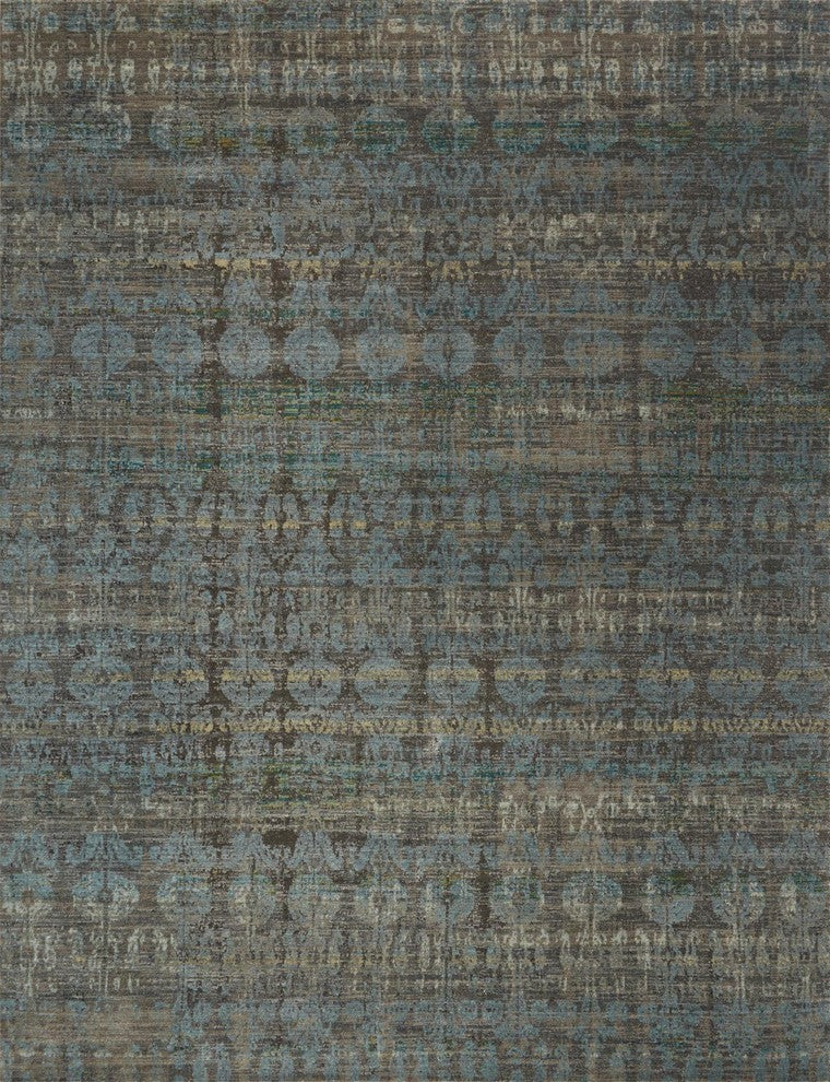 Loloi Javari  Rug, Steel/Lagoon, 7'10"x10'