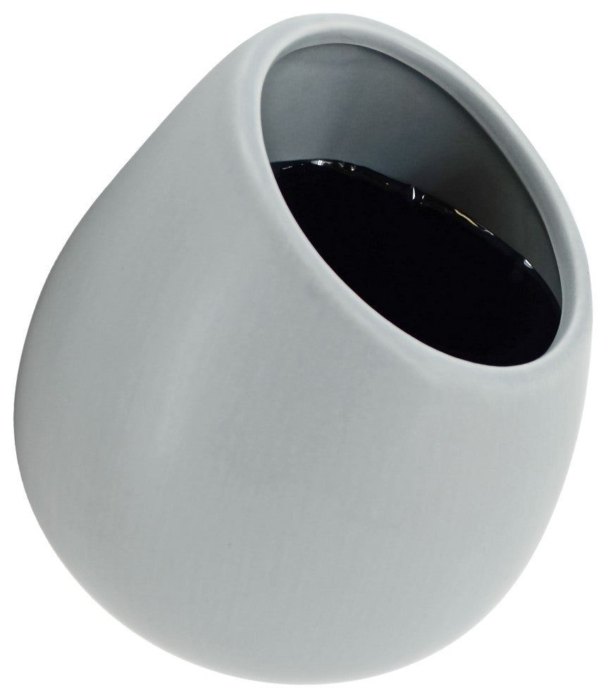 Arcadia Garden Products Large Round Wall Planter, Light Gray