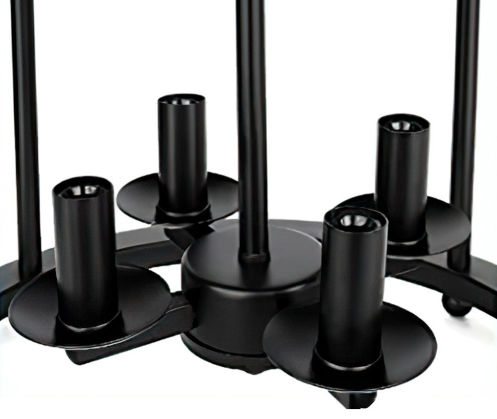 4-Light Lantern Semi Flush Mount