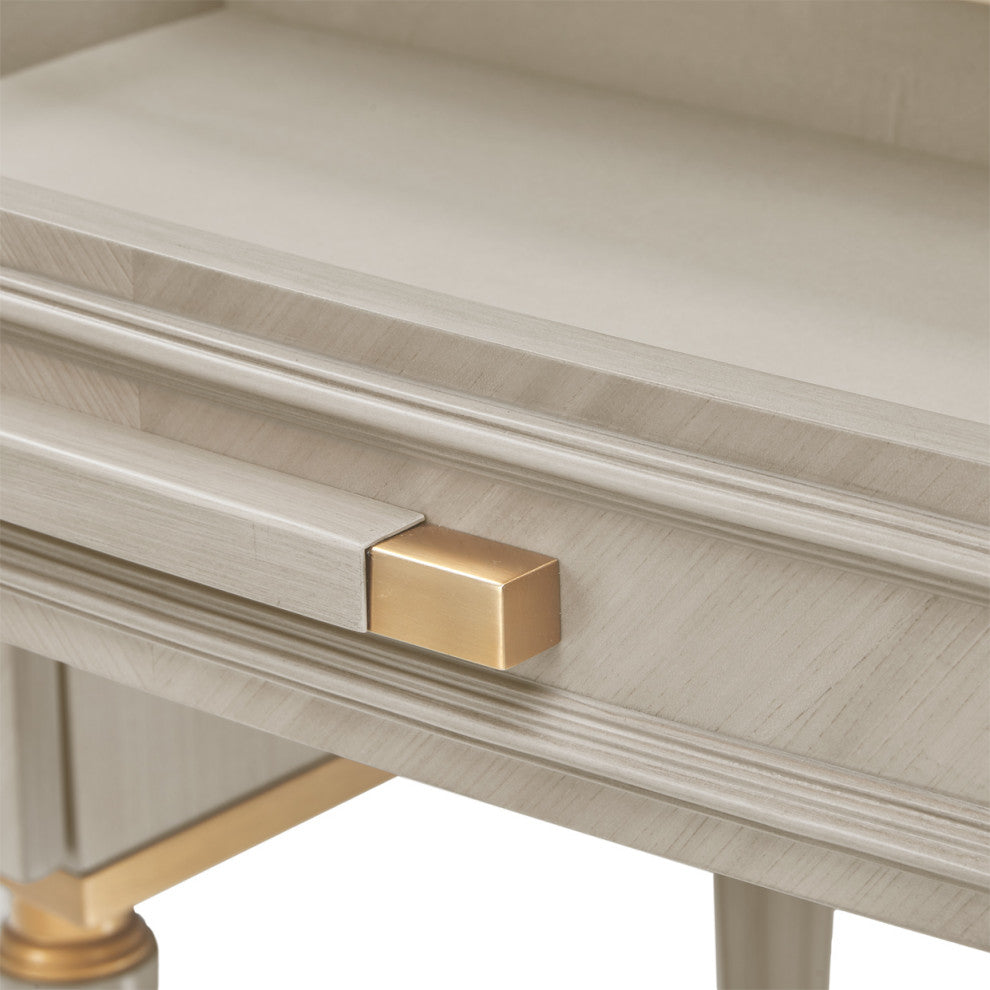 St. Charles Vanity Desk, Dove Gray
