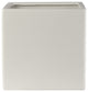 Square Ceramic Pot Matte White Finish, Xlarge
