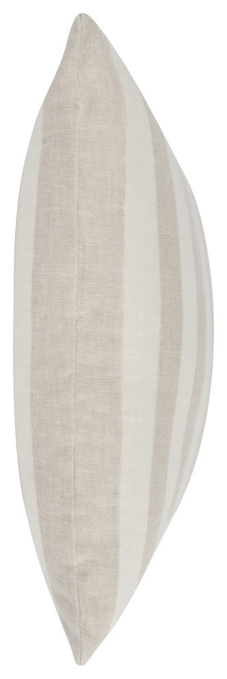 Atty 26" Square Throw Pillow, Ivory Natural