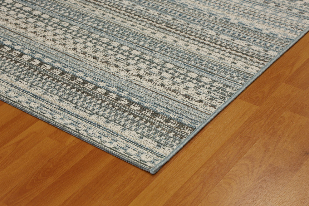 Brighton 8570-5032 Area Rug, Beige And Blue, 7'10"x10'10"