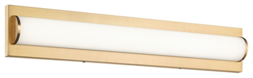 Matteo Lighting S08924AG Vanity Light, Aged Gold Brass Finish