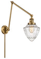 Innovations 238-BB-G664-7 1 Light Swing Arm, Switch, Brushed Brass