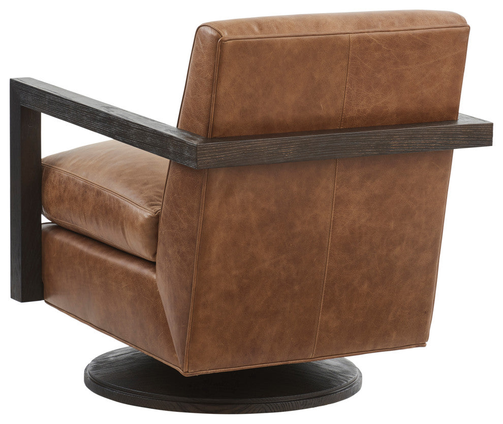 Willa Leather Swivel Chair