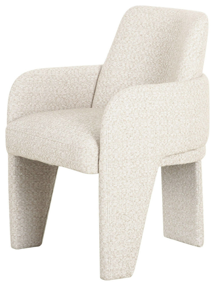 Modrest Cando Modern Beige Fabric Dining Chair