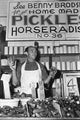 Benny Brodsky at His Pushcart Stand - Canvas Poster 20" x 30"