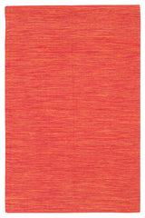 India Contemporary Area Rug, Bright Red, 7'9"x10'6" Rectangle