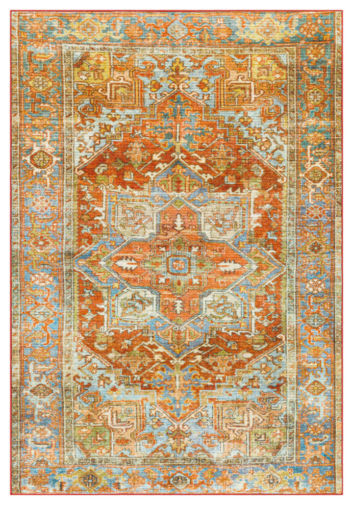 Leicester LEC-2306 6'7"x9' Machine Washable Rug