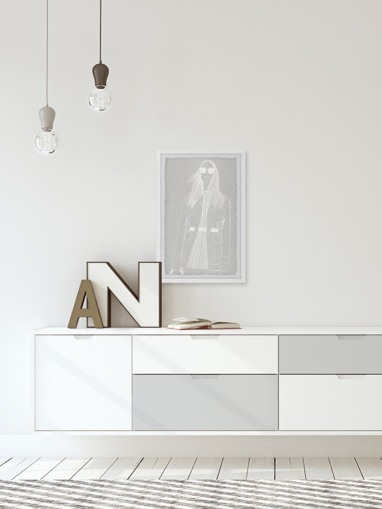 "Hippie Thoughts" Framed Painting Print, 24x36