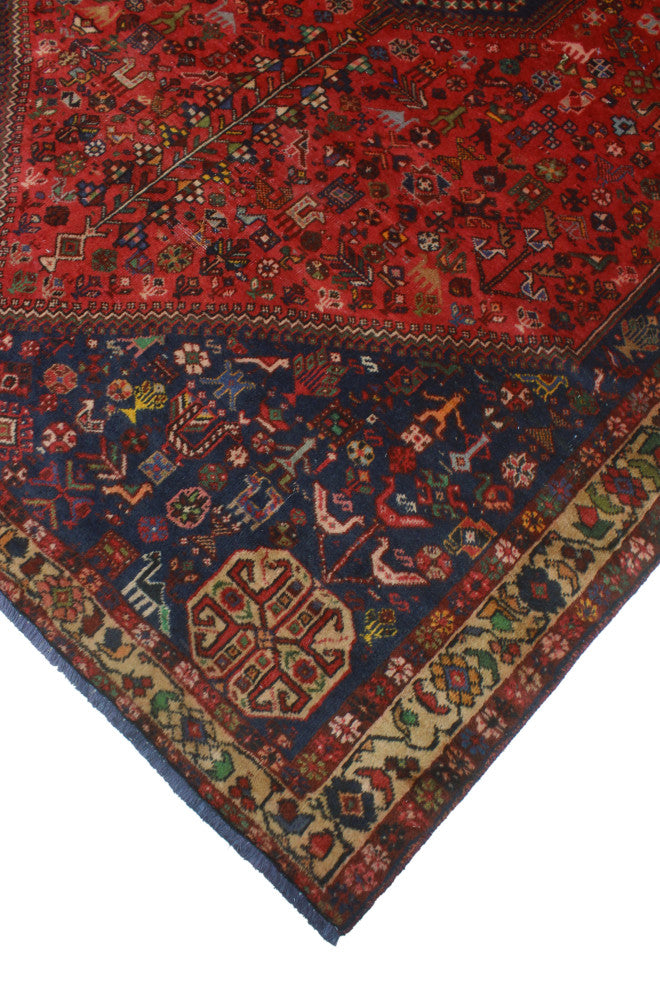Fine Vintage Distressed Hester Red Rug