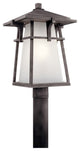 Kichler 49724WZCL18 LED Outdoor Post Mount, Weathered Zinc Finish