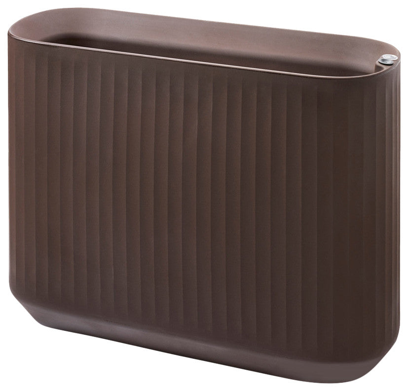 TruDrop Self-Watering Modular Privacy Planter Box - Bark, 40"x14"x30"H