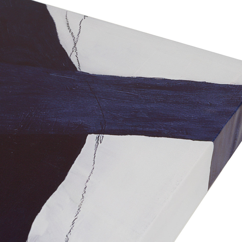 Set of 2 Abstract Wall Art, Blue