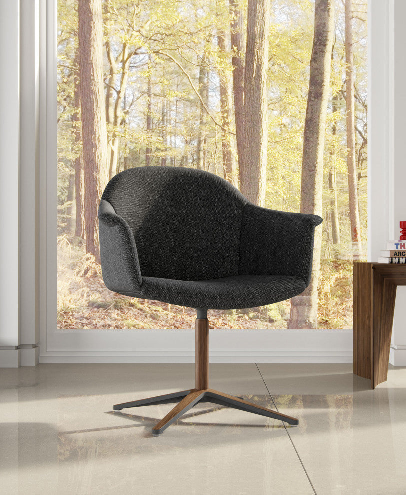Downing Chair, Dark Shadow Fabric
