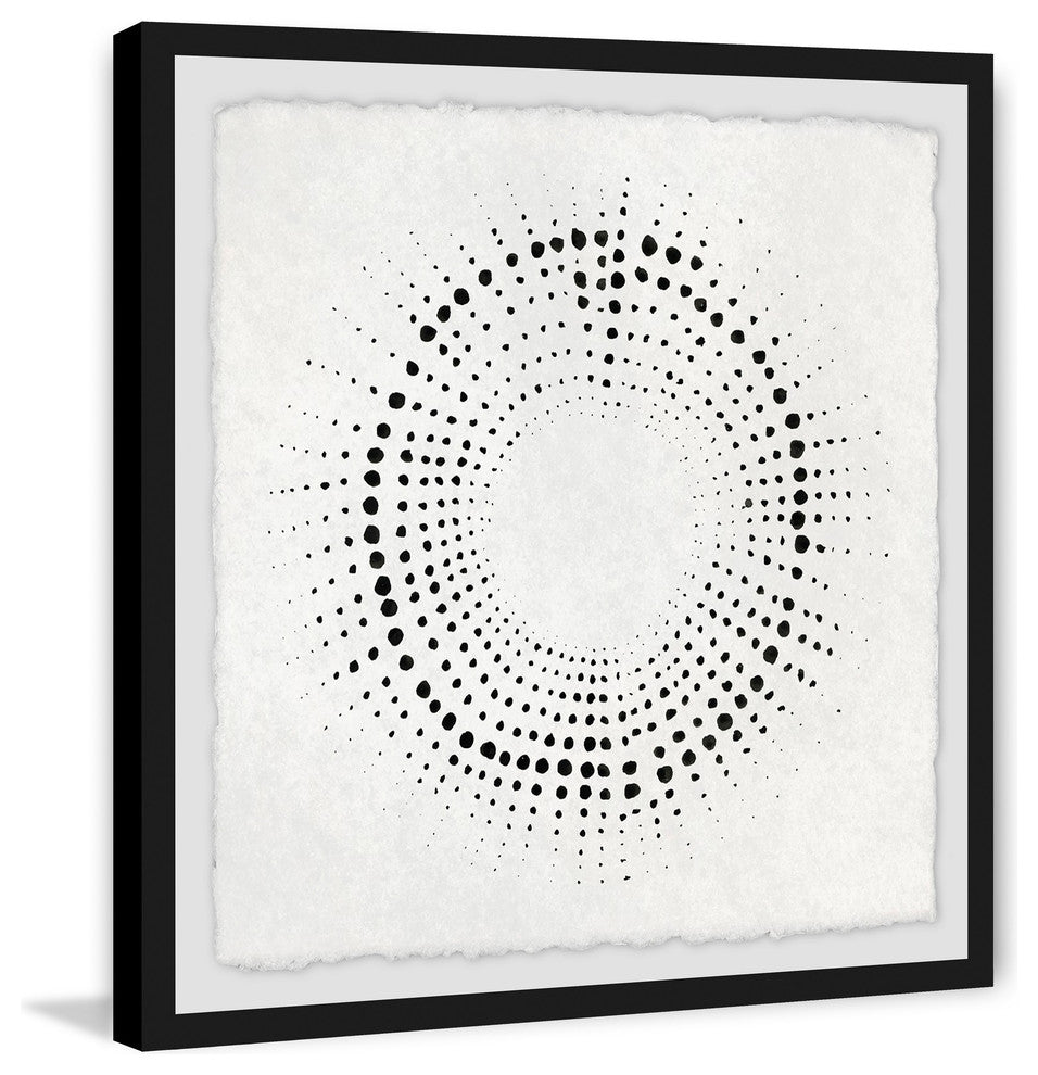 "Spherical Dots" Framed Painting Print, 32"x32"