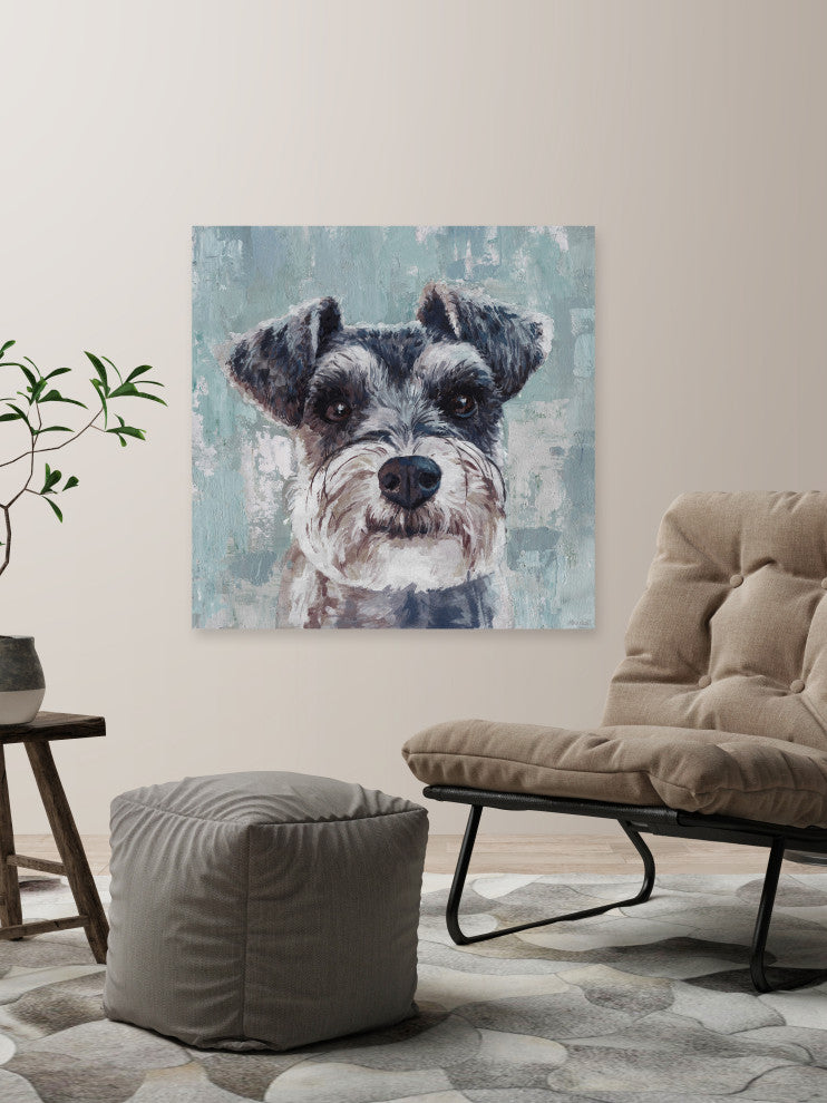 "Champ Is Excited" Painting Print on Wrapped Canvas, 40x40