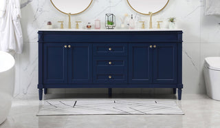 Home Living 21" Transitional Blue-Light Bathroom Vanity