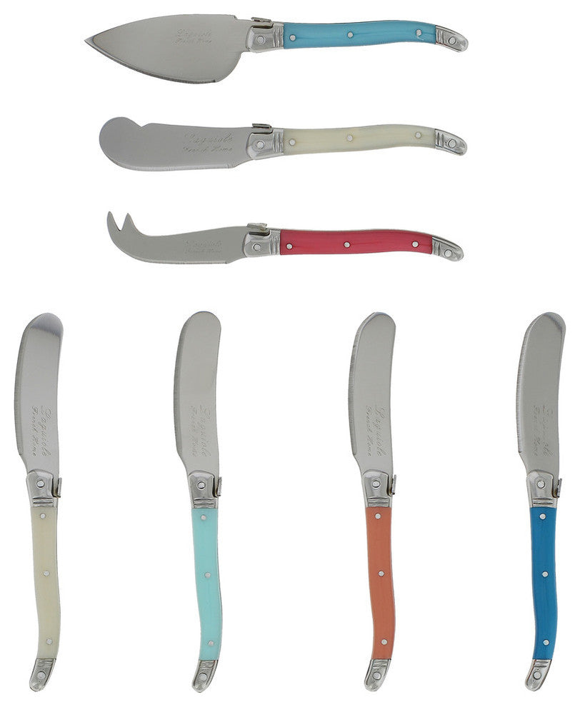 7 Piece Laguiole Cheese Knife And Spreader Set