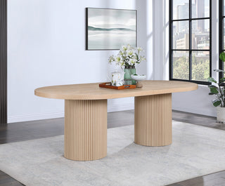 Belinda Oak Wood Dining Table, Oak