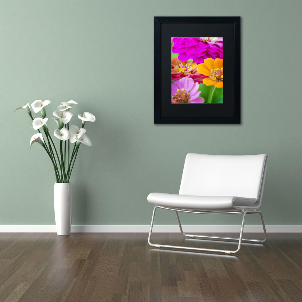 'Bouquet of Inias' Matted Framed Canvas Art by Philippe Sainte-Laudy