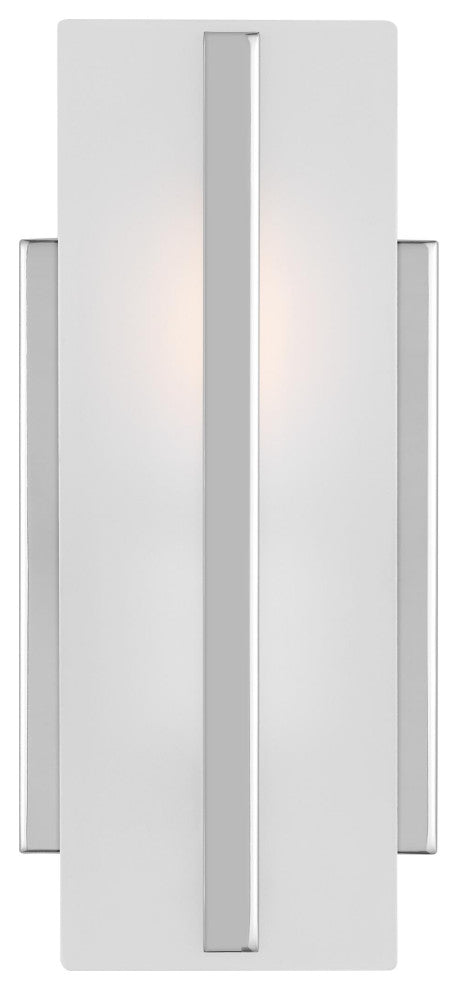Dex One Light Wall / Bath Sconce, Chrome