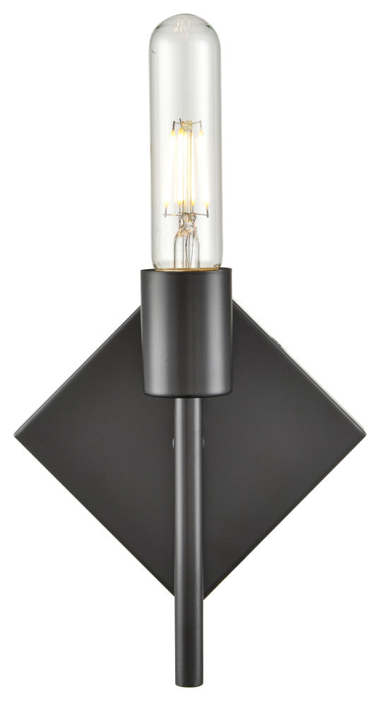 Mia 1-Light 6" Sconce, Matte Black