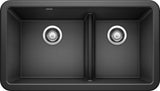 Blanco 402322 Ikon 33" Farmhouse Double Basin SILGRANIT Kitchen - Anthracite