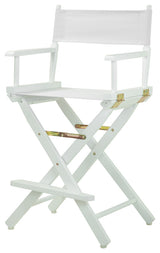 024" Director's Chair White Frame-White Canvas