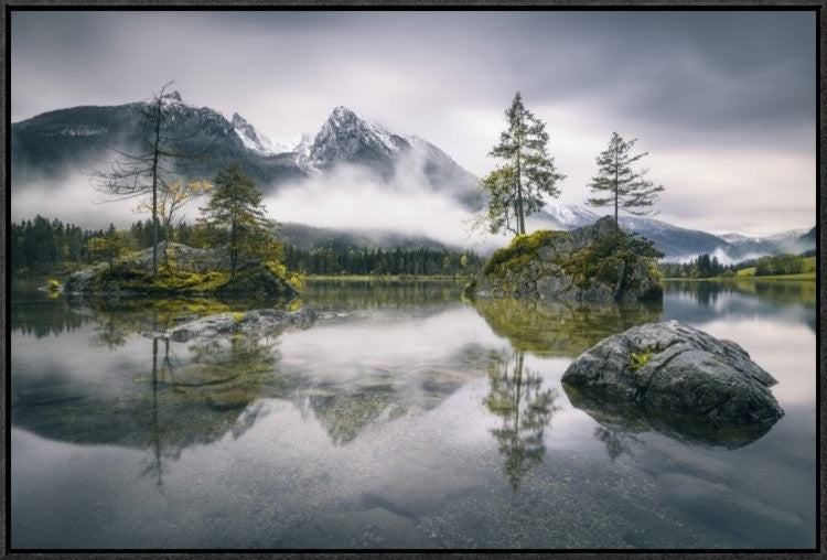 "Rainy Morning At Hintersee (Bavaria)"  by Dirk Wiemer, 31x21"