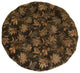 44" Jacquard Chenille Papasan Cushion, Fits 42" Papasan Frame, Brown Floral