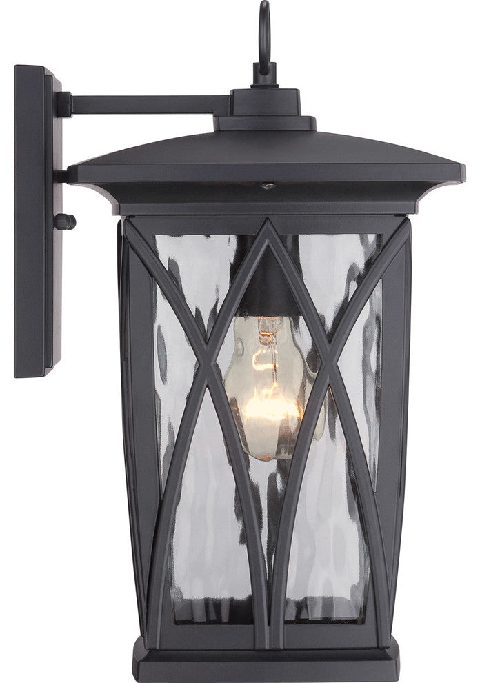 Quoizel GVR8408K One Light Outdoor Wall Lantern Grover Mystic Black