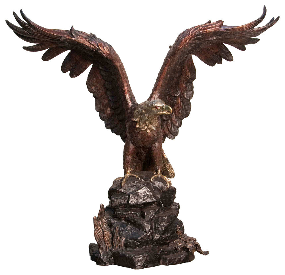Eagle Landing 41"  Bronze Sculpture