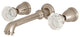 Kingston Brass Two-Handle Wall Mount Tub Faucet, Brushed Nickel