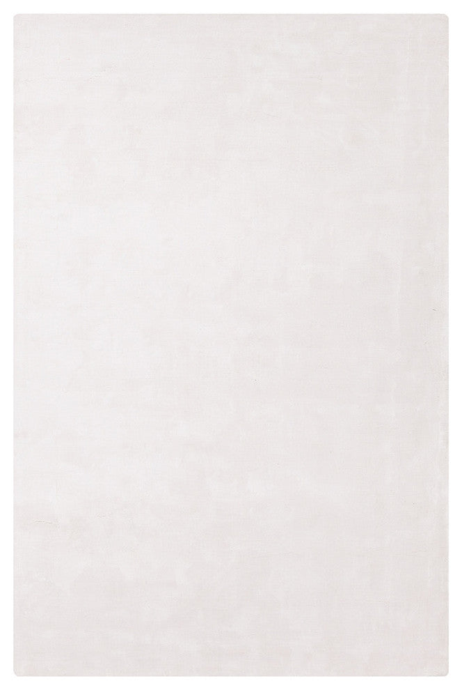 Gloria Contemporary Area Rug, White, 7'9"x10'6" Rectangle