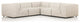 Gwen Outdoor 5 Pc Sectional-Faye Sand