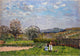 Alfred Sisley Children Playing in the Fields, Gallery Wrapped Canvas, 18"x27"