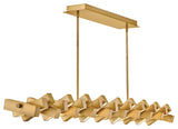 Fredrick Ramond Stitch Large Led Linear, Lacquered Brass