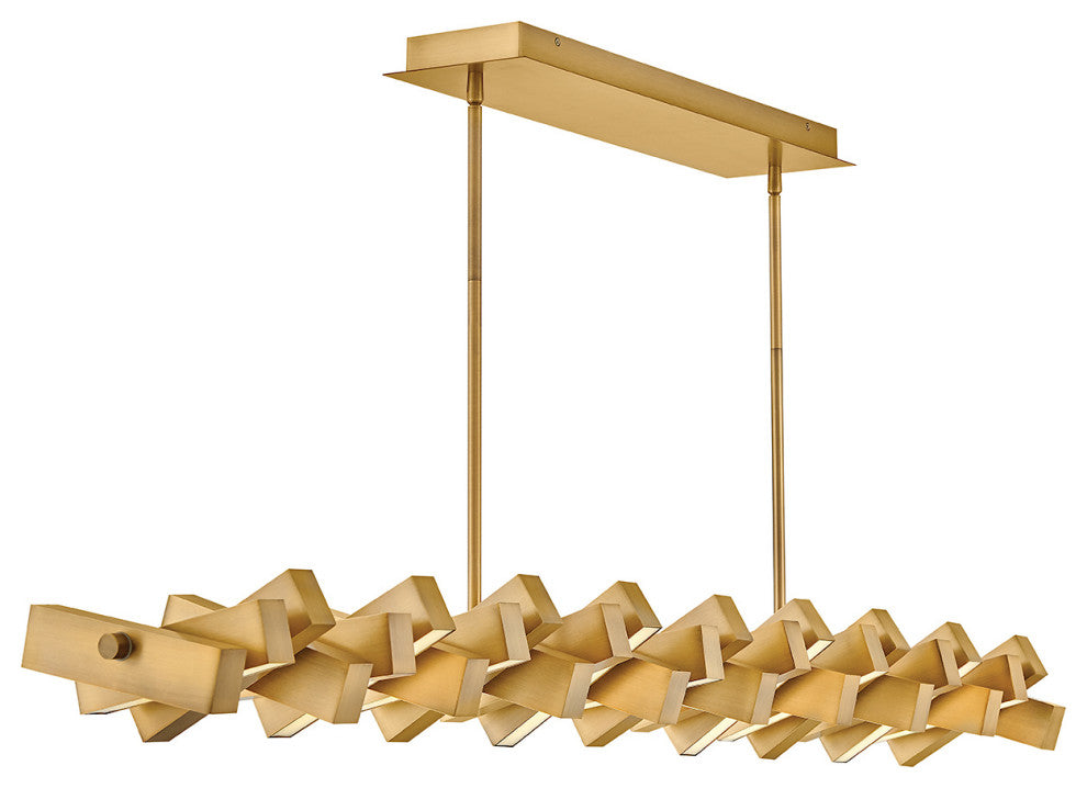 Fredrick Ramond Stitch Large Led Linear, Lacquered Brass