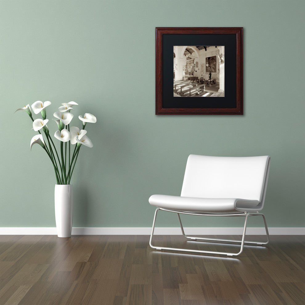 Alan Blaustein ''Banogregio I'' Art, Wood Frame, Black Mat, 16x16