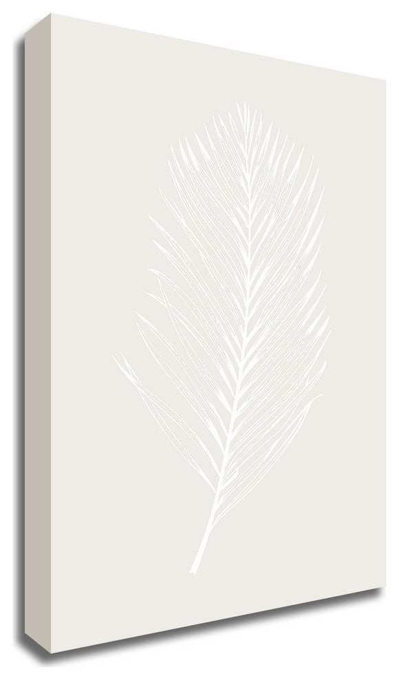 White Leaf by Design Fabrikken, Print on Canvas, 30"x42"