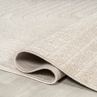 Odense High-Low Minimalist Angle Geometric Indoor/Outdoor Area Rug