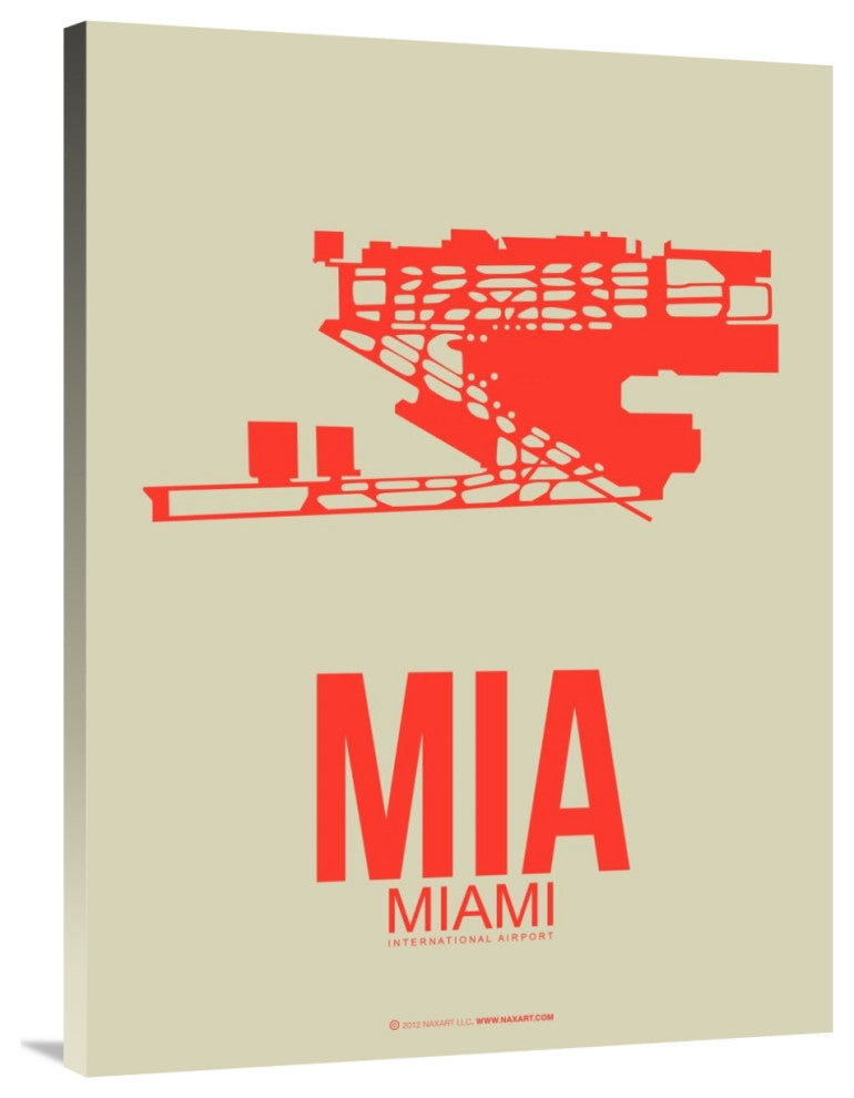 "MIA Miami Poster 3" Fine Art Print