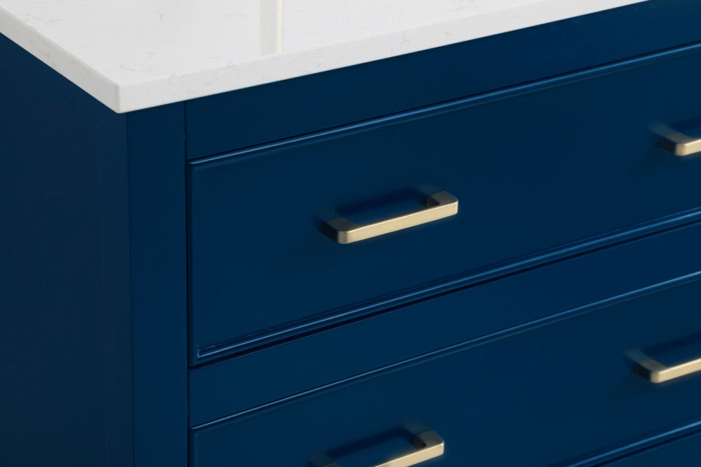 Home Living 30" Single Bathroom Vanity, Blue