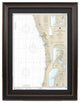 Framed Nautical Chart, Lake Michigan South Haven to Stony Lake, 17x24