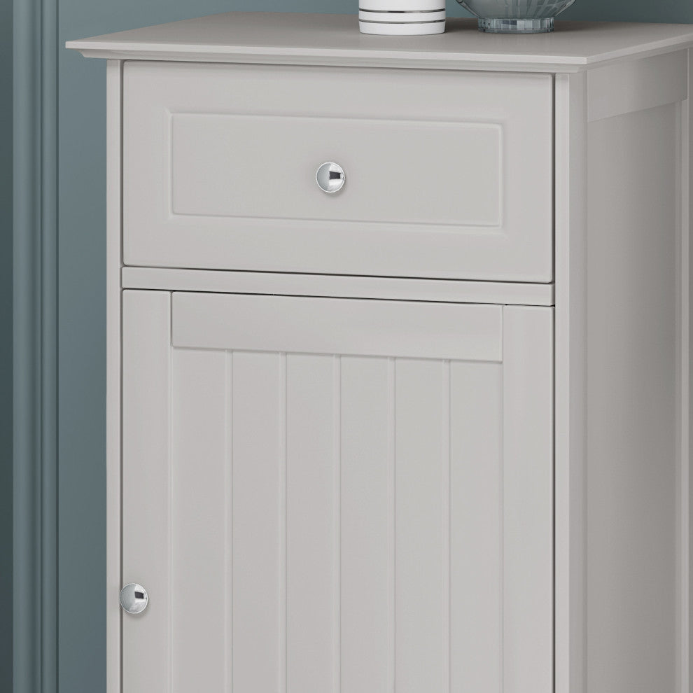 Chloe Modern Bathroom Storage Cabinet, Light Gray