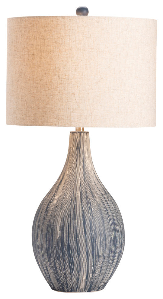 Dillon Nautical Navy Table Lamp, 32"