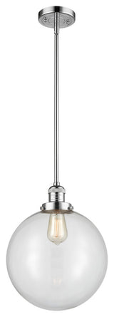 Beacon Mini Pendant, Polished Chrome, Clear